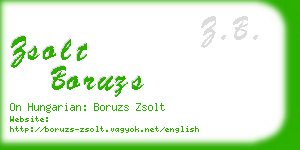 zsolt boruzs business card